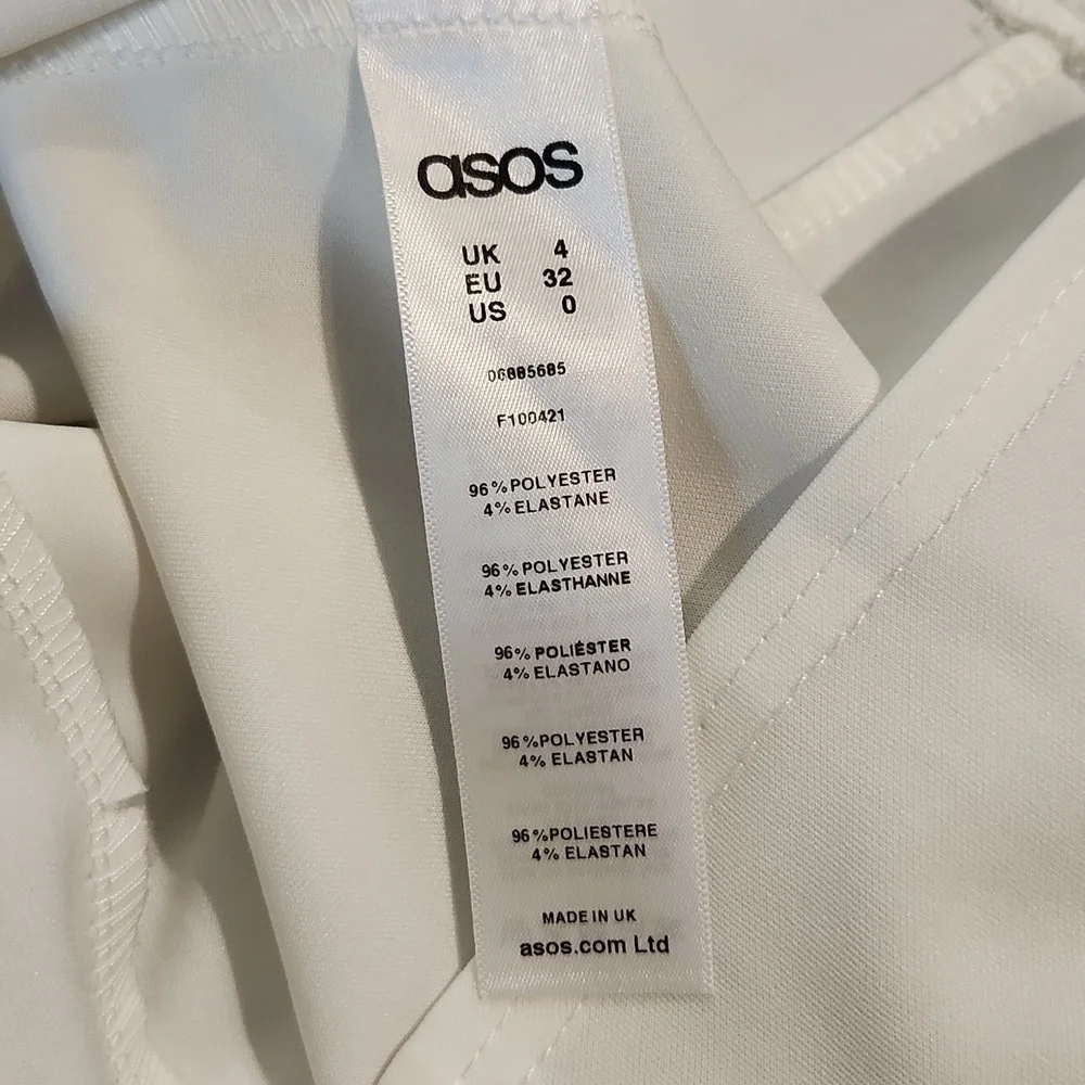 Asos High Neck Tennis Inspired Cocktail Dress
